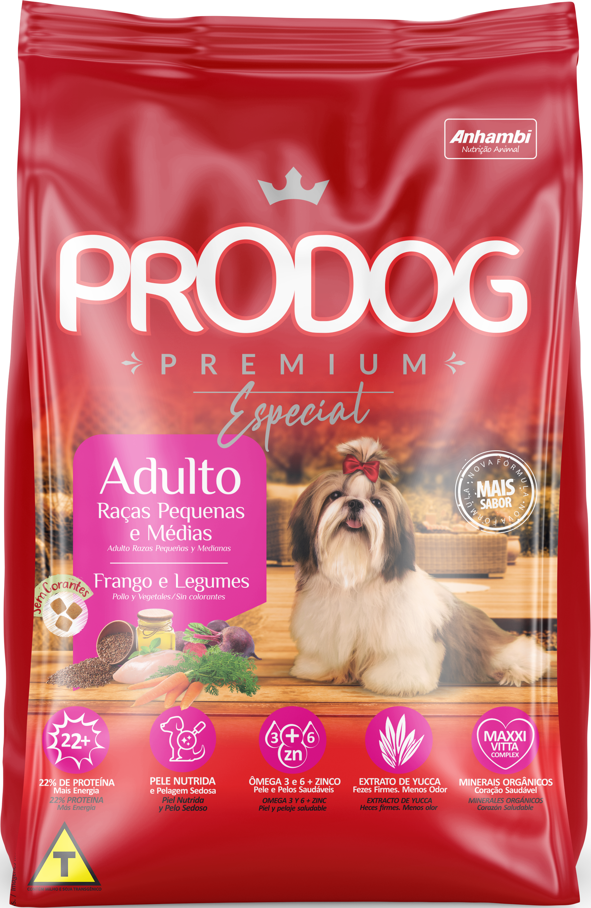 PRODOG Adulto Raças Pequenas e Médias Frango e Legumes - Anhambi